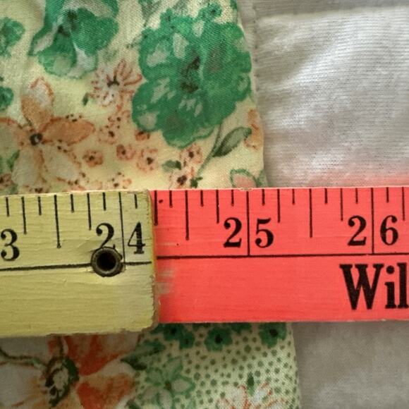 ANN TAYLOR LOFT Shirt Dress Womens Large Green Floral Maxi Godet Pastel Romantic - Picture 11 of 12